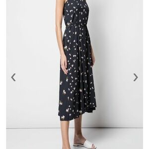 Vince Blue Hibiscus Dress